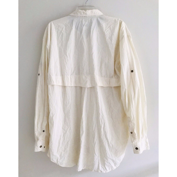 North Face | Lightweight Trail Jacket Top Button Down Mens XL Beige Long Sleeves - Picture 4 of 9